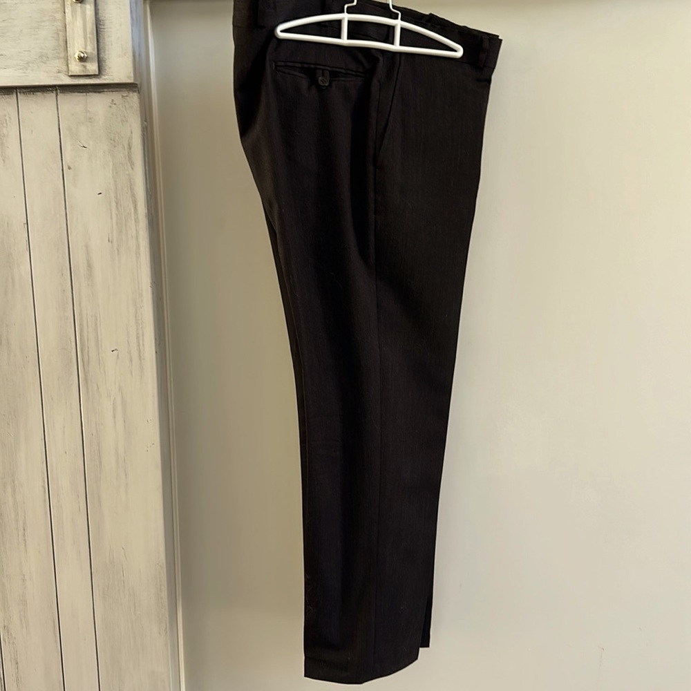 Dark Charcoal Grey Slim Fit Dress Pants